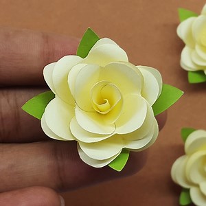 119K views · 11K reactions | Mini Paper Flower Rose Making Instructions, Tiny Paper Flowers. DIY Paper Crafts | DIY Crafts & Art | Facebook
