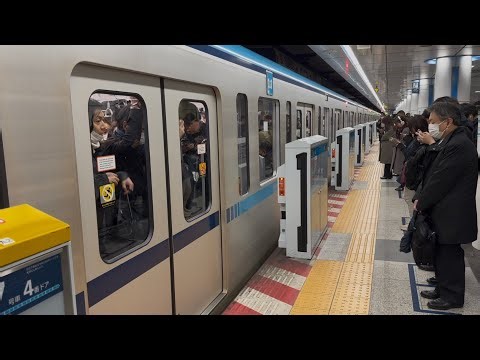 【帰宅ラッシュ】ドア再再再開閉する東京メトロ東西線