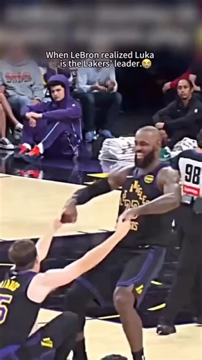 NBA.GOOSE on Instagram: "why would lebron treat luka like this ?🙂‍↕️😭 ....... When LeBron realizes Luka has become the new leader of the Lakers, he just smiles—that quiet, proud, knowing smile. The torch doesn’t need a ceremony, it passes through aura, work ethic, and the hunger to win. Watching Luka command the floor, control the tempo, and carry LA with that fearless confidence, LeBron sees the future right in front of him. A new superstar taking the weight of the franchise on his shoulders,