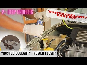 How to Flush a Car's Rusty Cooling System & Change the Coolant to make system new ‪@wheelsandgears‬​