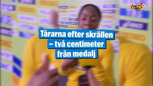Tårarna efter skrällen – två centimeter från medalj