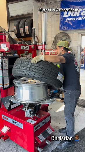 🎥 Watch our tire tech Christian working his magic on these brand new 275/55/20 Roadblazer HTs using the mighty Max 80! All four are going on smooth and easy. And hey, Christian’s been giving me a hard time for never tagging him, so let’s show him some love! 😄 Give him a follow and let’s get his follower count up before he rolls another tire my way! #TireTechShenanigans#TireShop #TireTech #WheelAlignment #AutoRepair #SacramentoTires #NewT | Sierra Tire