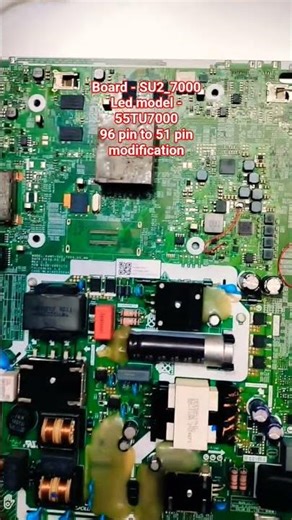 LED TV - 55TU7000, Board - SU2_7000 96 pin to 51 pin modification display change