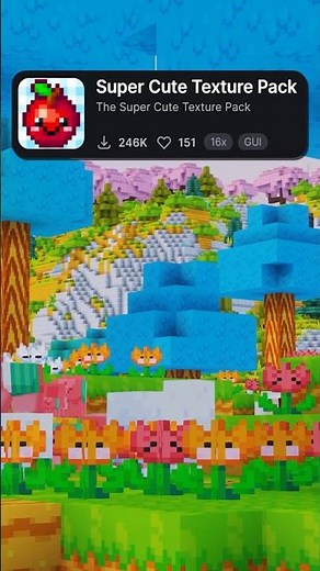 🦄Top Cute Texture Packs #minecraft #minecraftshorts #shorts