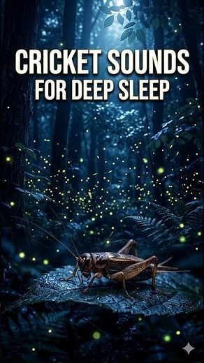 CRICKET SOUNDS FOR DEEP SLEEP #relaxing #frogsounds #cricketsounds #asmr #naturesounds