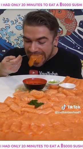 20-Minute $5000 Sushi Challenge | Joel Hansen Mukbang Eating Show