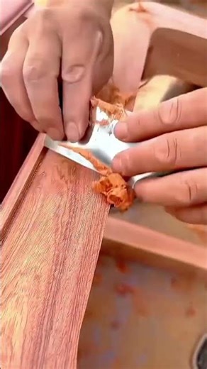 Wood Surface Smoothing with a Hand Scraper