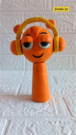 Incredibox sprunki orange clay art pyramixed sprunki oren angry crying #sprunki #orange #clay