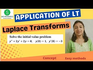Solve initial value problem y"+2y'+2y=0, y(0)=1, y'(0) =-3 using Laplace Transform Engineering math