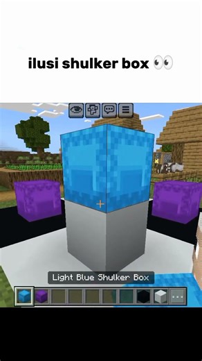 Momen Ilusi Shulker Box Minecraft #minecraft #vidioshort