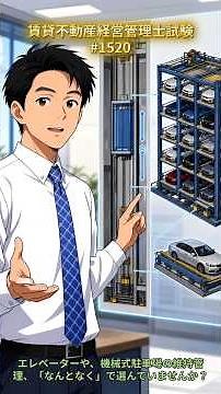 #1520 ★問題1｜昇降機設備（エレベーター）の保守契約方式と機械式駐車場の保守・消火設備の法的維持管理