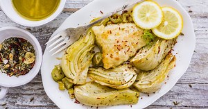 Cabillaud rôti au fenouil