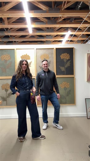 He’s not gonna help me anymore after this. But look at these sweet marigolds! I’ll have them in my shop in my January drop. They have the sweetest story, I’ll tell you later about their significance. #marigold #interiordesign #moderninteriors #seattleart #texasdesign