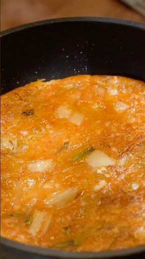 Ultra Crispy Kimchi Pancake 🔥 | Easy Korean Kimchi Jeon Recipe