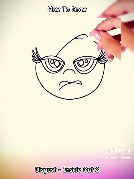 Step-by-Step Guide to Drawing Disgust from Inside Out 2