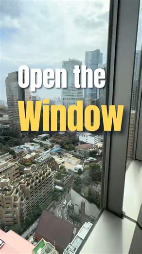 Opening a window on the 29th floor