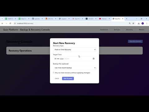 Day 41: Database Backup and Recovery for AI Quiz Platform