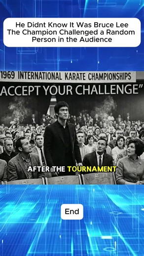 He Didnt Know It Was Bruce Lee The Champion Challenged a Random Person in the Audience #BruceLee #SteveMcQueen #MartialArtsLegend #BackstageStory #unbelievablemoment