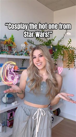 Trying on the hottest Star Wars cosplay 🥵
