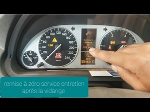 How to reset the service indicator light on the Mercedes B-Class.