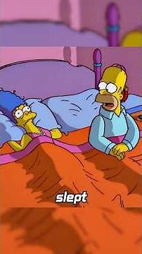 Homer’s snoring Kept Marge away.#simpsons #cartoon
