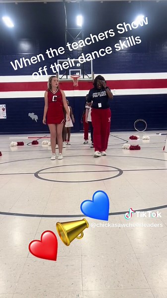 Cheerleaders Showcase Dance Skills in Gym