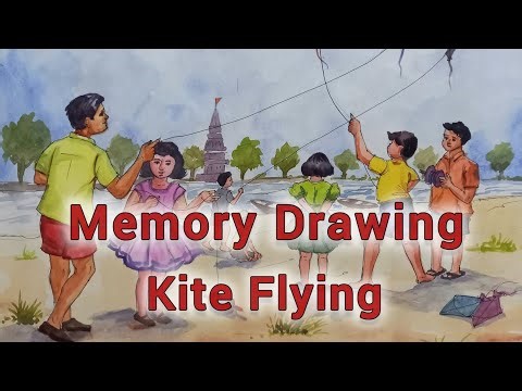 How to draw & paint Memory Drawing in watercolour | Memory Drawing step by step
