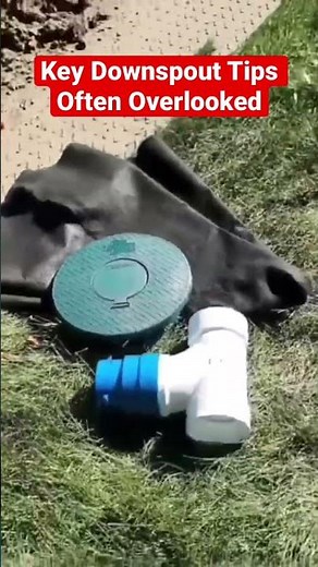 How to Install Pop Up Gutter Drain [ That Won't Get Buried in Your Lawn ] #shorts