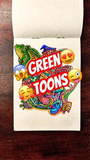 New drawing challenge 😍❤️ green toons #shorts #viral #trending #art #viralchallenge #viralvideos