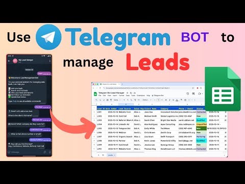 Ultimate Telegram Bot for Lead Management #googlesheets #appsscript