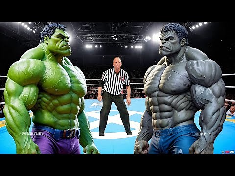 HULK VS GRAY HULK - EPIC BATTLE