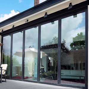[Hot Item] Balcony Accordion Bifold Door Design Exterior Aluminum Alloy Glass Folding Patio Doors