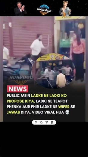 Boy proposed, girl threw a teapot, and he hit back with a wiper.#viral #haryana #drama