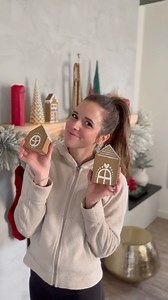 Aren’t these the cutest!? DIY gingerbread houses you can use year after year and use up some of your scrap wood 🥰 #diygingerbreadhouse #scrapwoodproject #diychristmasdecor | Welcome to the Woods