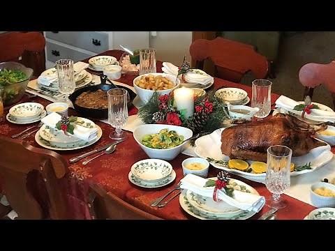 My Old Fashioned Christmas Dinner with Dishes from the Early 1900’s