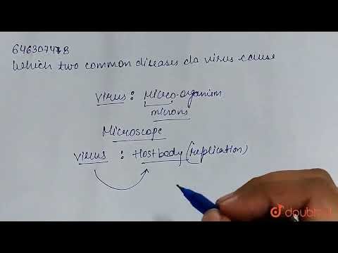 Which two common diseases do viruses cause? | CLASS 8 | MICROORGANISMS : FRIEND AND FOE | BIOLO...
