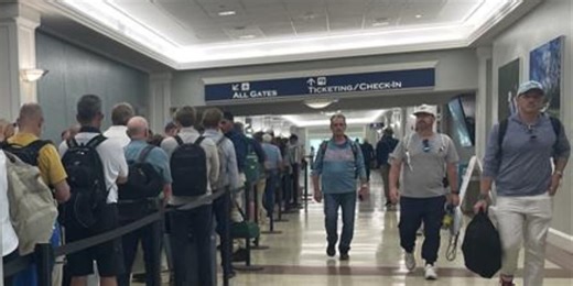 Augusta Regional Airport sees long lines as patrons head home