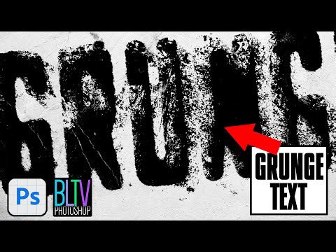 How to Quickly Create Awesome, GRUNGE Text in Photoshop