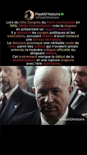 Le discours qui a brisé le mythe de Staline.
