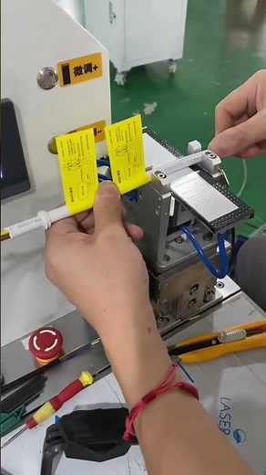 Power cord folding labeling machine #labelingmachine