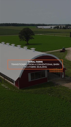 Thinking about transitioning away from a conventional barn? 🐄 Doral Farms transitioned from using conventional pole barns to a fabric building for their dairy farm. With their new Britespan building, they can mimic the outside environment for their cows, allowing them to follow their natural cycle. Hear about their experience in the video! 🎥 Let us help you find a fabric building that works for your farm: https://britespanbuildings.com/industries/agriculture/ • • • #britespan #dairybarn #dairy