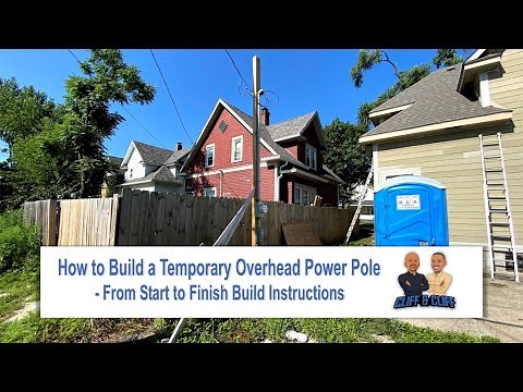 Simple and Effective: How to Build a Temporary Overhead Power Pole | From Start to Finish