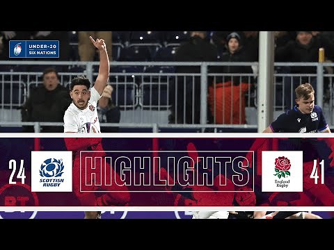 England score THREE tries from their own half! 😍 Scotland v England | Six Nations U20 Highlights