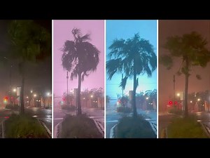 What it looked like as Hurricane Milton made landfall lashing Florida with rain and wind