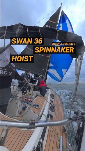 Symmetrical Power! ⛵️ ClubSwan 36 Spinnaker Hoist