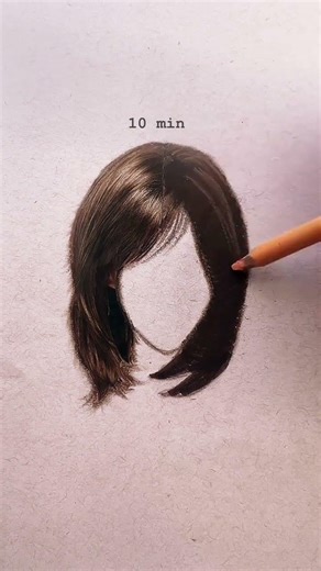 10 Min ASMR Drawing hack | #asmr #hairs #drawing #tutorial