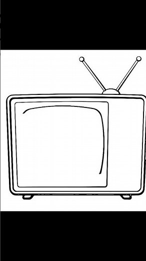 Super Easy TV Drawing | Quick Tutorial