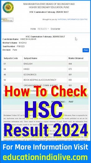 Maharashtra HSC Result 2024 Kaise Dekhe ? How To Check Maharashtra HSC Result 2024