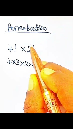 permutations:#tutorial #maths #mathstricks #factorials