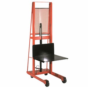 Wesco Industrial Products 1,000 lb. Economy Series Hydraulic Platform Stacker with 24" x 24" Platform and 80" Lift Height 260046